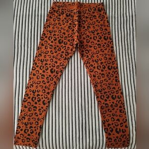 Cat & Jack Navy Orange Leopard Leggings Size L(10-12) & XL(14-16) Good Condition